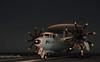 An E-2C Hawkeye is chained to the flight deck aboard USS Abraham Lincoln Poster Print by Stocktrek Images - Item # VARPSTSTK104508M