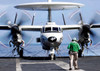 An E-2C Hawkeye aboard the aircraft carrier USS Abraham Lincoln Poster Print by Stocktrek Images - Item # VARPSTSTK100699M