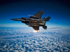 A F-15E Strike Eagle aircraft releases flares Poster Print by Stocktrek Images - Item # VARPSTSTK104126M