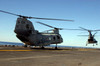 CH-46E Sea Knight helicopters practice vertical replenishments aboard USS Bataan Poster Print by Stocktrek Images - Item # VARPSTSTK101834M