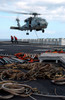 An HH-60H Seahawk helicopter prepares to lift a crate of ordnance Poster Print by Stocktrek Images - Item # VARPSTSTK102339M