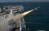 A RIM-7 Sea Sparrow missile is launched from USS Boxer Poster Print by Stocktrek Images - Item # VARPSTSTK107712M
