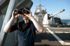 Seaman looks through binoculars for surface contacts Poster Print by Stocktrek Images - Item # VARPSTSTK108170M