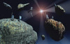 Human astronauts surveying asteroids for metals and minerals Poster Print by Mark Stevenson/Stocktrek Images - Item # VARPSTMAS200210S