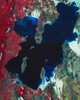 Satellite image of Great Salt Lake, Utah Poster Print by Stocktrek Images - Item # VARPSTSTK200370S