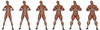 Set of six men showing progression to become a muscular man Poster Print by Elena Duvernay/Stocktrek Images - Item # VARPSTEDV700039H