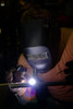 US Navy Hull Maintenance Technician welds a fitting to a pipe Poster Print by Stocktrek Images - Item # VARPSTSTK101713M