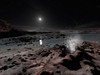 Pluto may have springs of liquid oxygen on its frozen surface Poster Print by Ron Miller/Stocktrek Images - Item # VARPSTRMR100101S
