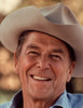 Digitally restored vector portrait of President Ronald Reagan wearing a cowboy hat Poster Print by John Parrot/Stocktrek Images - Item # VARPSTJPA100578M