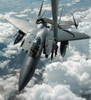 An F-15 E Strike Eagle receives fuel from a KC-10 Extender Poster Print by Stocktrek Images - Item # VARPSTSTK101027M