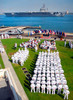 US Navy Sailors attend an establishment ceremony Poster Print by Stocktrek Images - Item # VARPSTSTK101661M