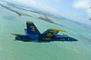 An F/A-18 Hornet of the Blue Angels flies over the Florida Keys Poster Print by Stocktrek Images - Item # VARPSTSTK106958M