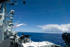 The Canadian frigate HMCS Regina firing a Harpoon anti-ship missile during a Rim of the Pacific sinking exercise Poster Print by Stocktrek Images - Item # VARPSTSTK103119M