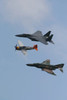 An F-15 Eagle, P-47 Thunderbolt, and F-4 Phantom fly a heritage flight Poster Print by Terry Moore/Stocktrek Images - Item # VARPSTTMO100695M