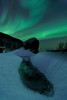 Aurora Borealis over a frozen river, Norway Poster Print by Arild Heitmann/Stocktrek Images - Item # VARPSTAHE100082S