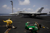 A shooter signals for the launching of an F/A-18F Super Hornet Poster Print by Stocktrek Images - Item # VARPSTSTK106926M