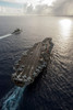 USS George Washington and USS Mobile Bay underway in the Pacific Ocean Poster Print by Stocktrek Images - Item # VARPSTSTK106462M