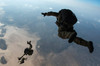 US Pararescuemen and US Marines jump from a HC-130 over Djibouti Poster Print by Stocktrek Images - Item # VARPSTSTK108778M