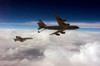 An F/A-18C Hornet receives fuel from a US Air Force KC-135 Stratotanker Poster Print by Stocktrek Images - Item # VARPSTSTK100282M