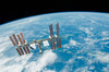 The International Space Station backdropped by Earth's horizon Poster Print by Stocktrek Images - Item # VARPSTSTK203211S