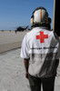 An American Red Cross volunteer waits to board an MH-53E Sea Dragon Poster Print by Stocktrek Images - Item # VARPSTSTK106418M