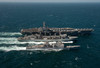 Underway replenishment at sea with US Navy ships in the Arabian Gulf Poster Print by Stocktrek Images - Item # VARPSTSTK106185M