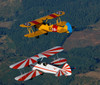 Stearman Model 75 biplanes flying over Vacaville, California Poster Print by Phil Wallick/Stocktrek Images - Item # VARPSTPWA100077M