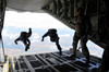 Paratroopers with the Spanish military jump from a C-130J Super Hercules Poster Print by Stocktrek Images - Item # VARPSTSTK108726M