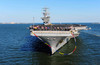 Sailors man the rails aboard USS Dwight D Eisenhower Poster Print by Stocktrek Images - Item # VARPSTSTK106712M