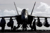 An F/A-18E Super Hornet on the flight deck aboard USS Ronald Reagan Poster Print by Stocktrek Images - Item # VARPSTSTK102119M