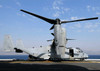 A US Marine Corps MV-22 Osprey prepares for flight on the deck USS Wasp Poster Print by Stocktrek Images - Item # VARPSTSTK103583M