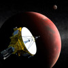 Artist's concept of the New Horizons spacecraft as it approaches Pluto and its largest moon, Charon Poster Print by Stocktrek Images - Item # VARPSTSTK202077S