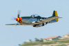 A P-51 Mustang flies by at San Diego, California Poster Print by Rob Edgcumbe/Stocktrek Images - Item # VARPSTRDG100062M