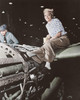 A female riveter working on the fabrication of an airplane Poster Print by Stocktrek Images - Item # VARPSTSTK501262A