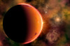 An alien planet in orbit around a binary star system Poster Print by Mark Stevenson/Stocktrek Images - Item # VARPSTMAS200155S