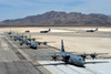 Seven C-130J Super Hercules taxiing at Creech Air Force Base Poster Print by Stocktrek Images - Item # VARPSTSTK108340M