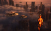 A futuristic city run by cybernetic robots, with flying saucers as a form of transport Poster Print by Mark Stevenson/Stocktrek Images - Item # VARPSTMAS200197S