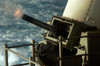 A 20mm automatic machine gun being fired aboard USS Kitty Hawk Poster Print by Stocktrek Images - Item # VARPSTSTK100625M