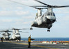 A CH-46E Sea Knight helicopter takes off from the flight deck of USS Essex Poster Print by Stocktrek Images - Item # VARPSTSTK104187M