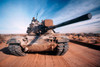M-60 Battle Tank In Motion Poster Print by Stocktrek Images - Item # VARPSTSTK100066M
