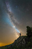 Man shining a flashlight on the Milky Way from atop a mountain in Russia Poster Print by Yuri Zvezdny/Stocktrek Images - Item # VARPSTYZV200031S