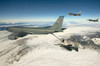 An F-16 Fighting Falcon receives fuel from a KC-135 stratotanker Poster Print by Stocktrek Images - Item # VARPSTSTK106909M