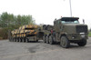 A tank transporter hauling a Challenger 2 main battle tank to Wales for an exercise Poster Print by Andrew Chittock/Stocktrek Images - Item # VARPSTACH100025M