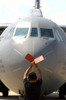 A crew chief marshals in a C-141B Starlifter Poster Print by Stocktrek Images - Item # VARPSTSTK101067M