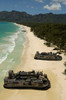 US Navy Landing Craft land on the beach to offload equipment in Oahu, Hawaii Poster Print by Stocktrek Images - Item # VARPSTSTK103054M