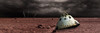 A scorched space capsule lies abandoned on a barren world Poster Print by Marc Ward/Stocktrek Images - Item # VARPSTMRC200119S