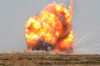 A controlled detonation is set off to destroy unexploded ordnance outside Bassami, Iraq Poster Print by Stocktrek Images - Item # VARPSTSTK103823M