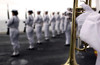 Ceremonial Honor Guard members stand at port arms during a burial at sea ceremony Poster Print by Stocktrek Images - Item # VARPSTSTK101001M