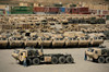 Rows of heavy vehicles and supplies at Camp Warrior, Afghanistan Poster Print by Stocktrek Images - Item # VARPSTSTK108047M
