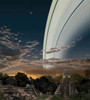 Artist's concept of Earth's planetary rings over Guatemala Poster Print by Ron Miller/Stocktrek Images - Item # VARPSTRMR100139S